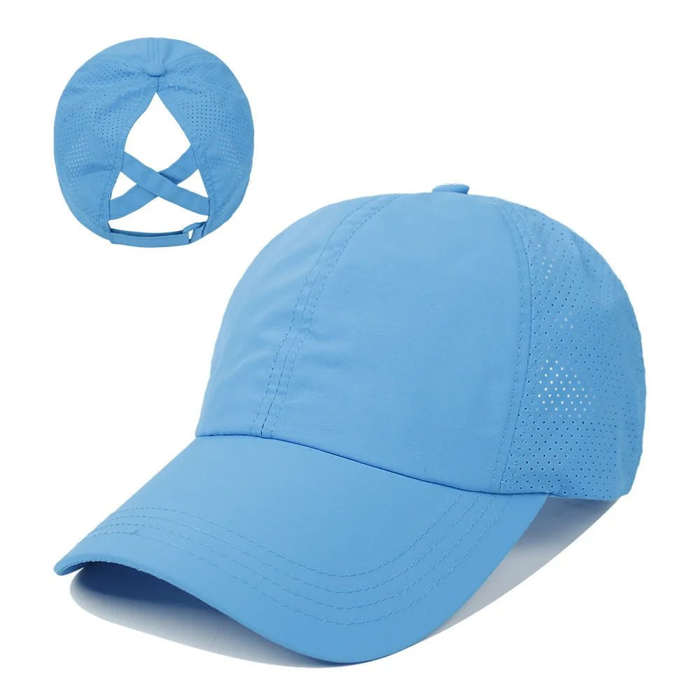 La boutique du chapeau Bleu ciel Casquette en maille respirante