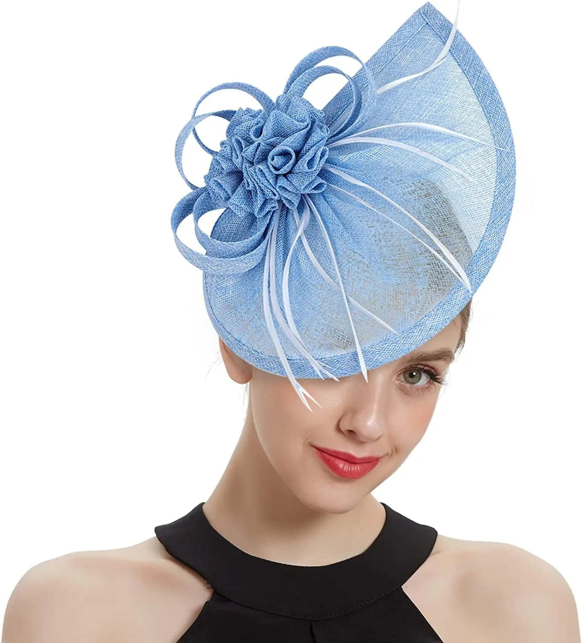 La boutique du chapeau Bleu ciel Chapeau Bibi Soirée