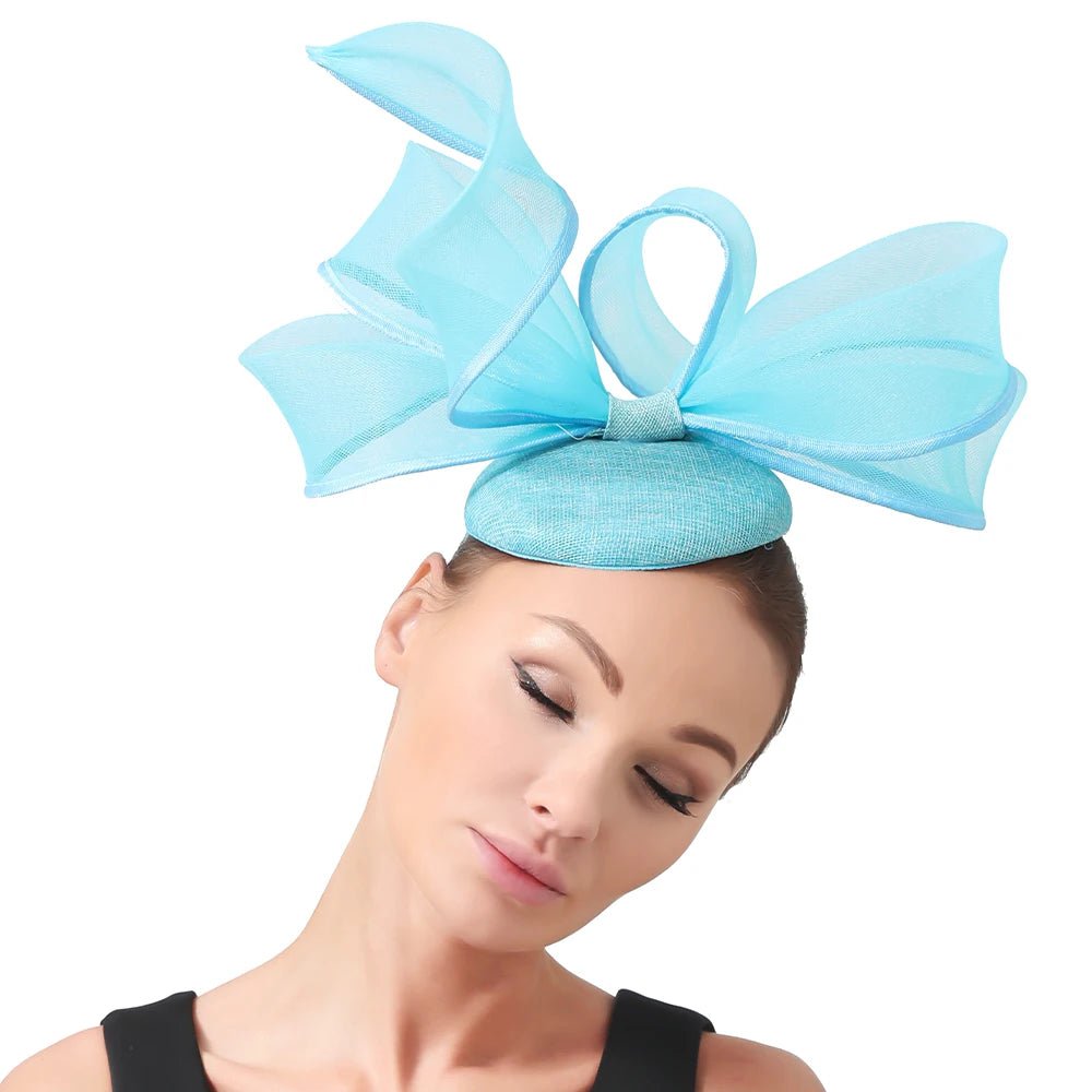 La boutique du chapeau Bleu ciel Chapeau Fascinator Cocktail