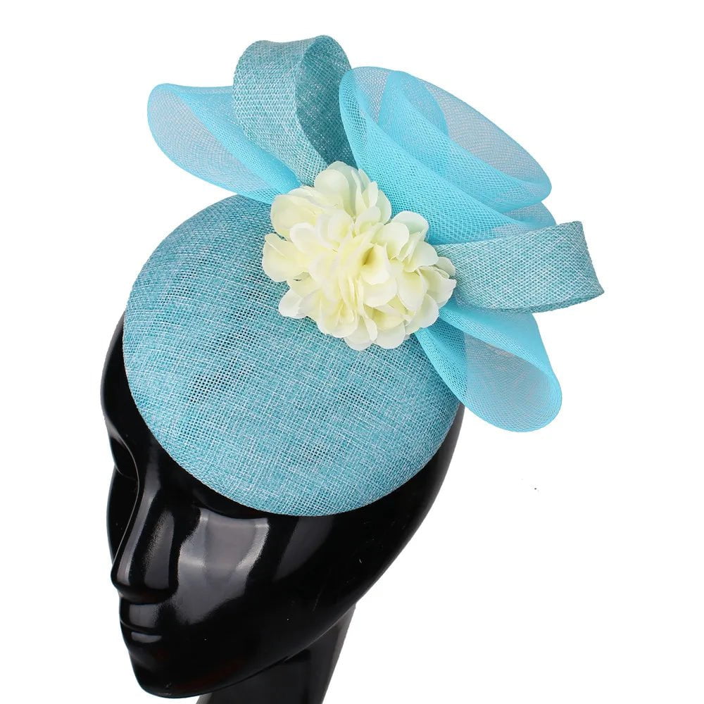 La boutique du chapeau Bleu clair Chapeau Fascinator Festif