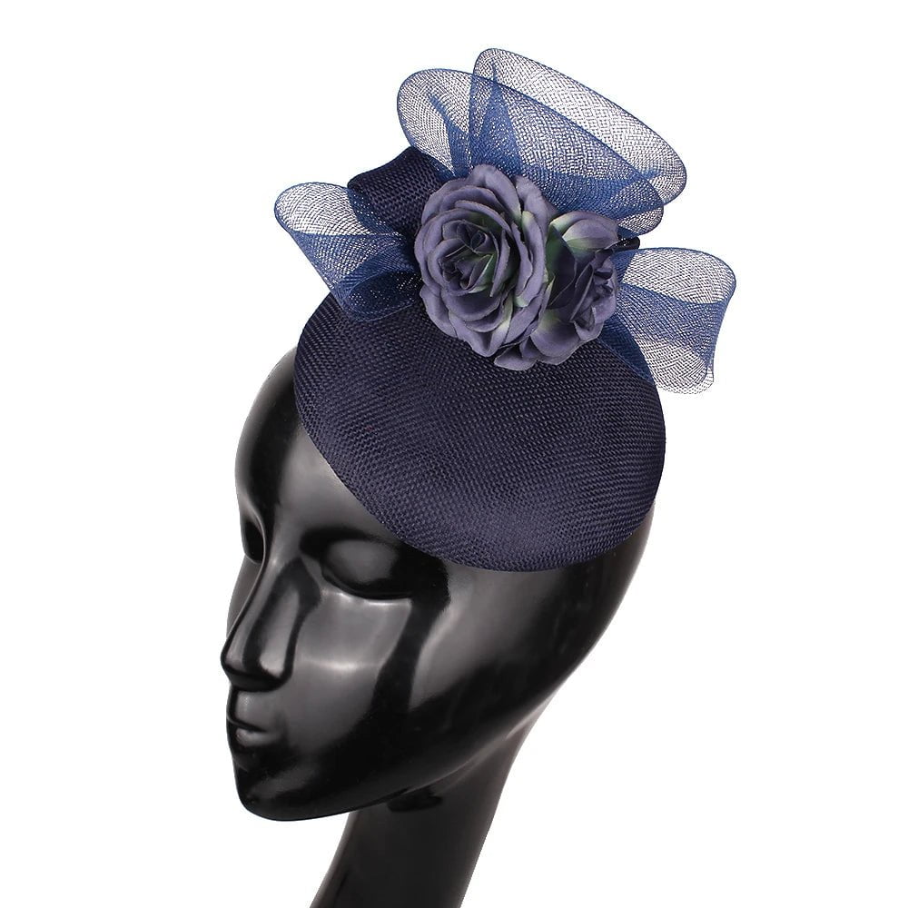 La boutique du chapeau Bleu foncé Chapeau Fascinator Festif