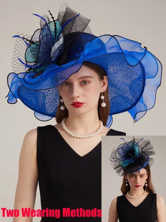 La boutique du chapeau Bleu / M 56 to 58cm Chapeau de cérémonie classique