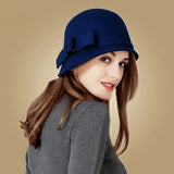 La boutique du chapeau Bleu marine / M ( 53-57cm ) Chapeau cloche années 20