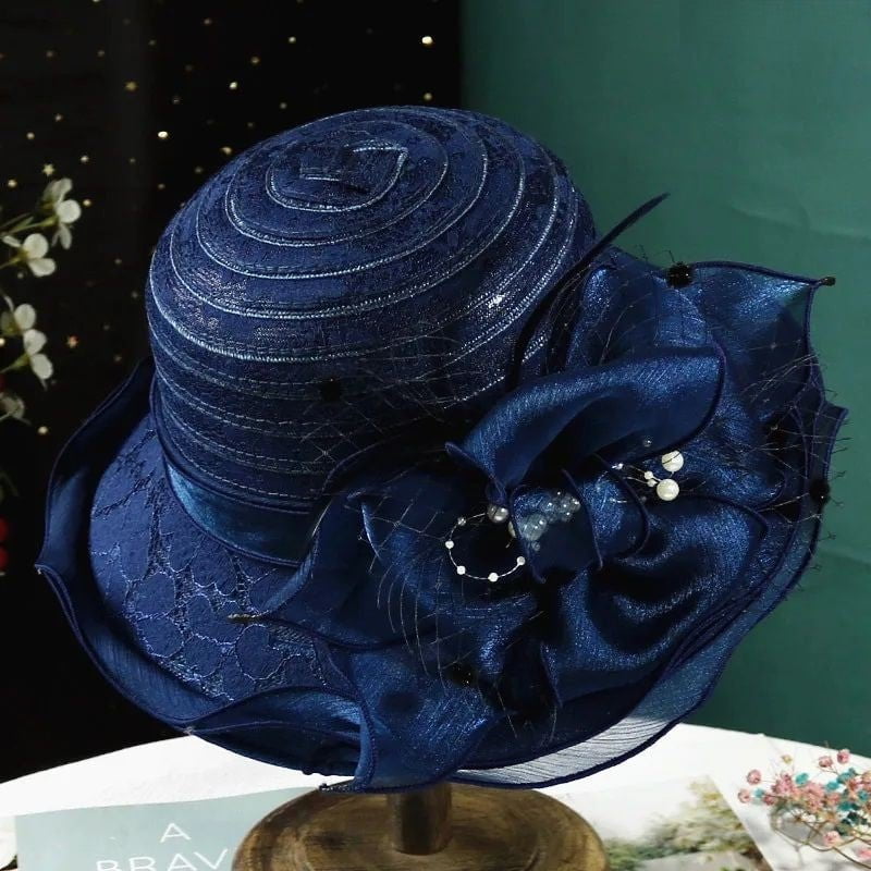 La boutique du chapeau Bleu marine / taille unique ajustable Chapeau femme stylé