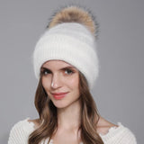 La boutique du chapeau bonnet Bonnet femme chaud en angora