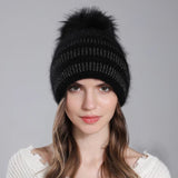 La boutique du chapeau bonnet Bonnet femme chaud en angora