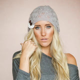 La boutique du chapeau bonnet Gris / Ajustable (du 54 au 59) Bonnet pour femme : original et chaleureux