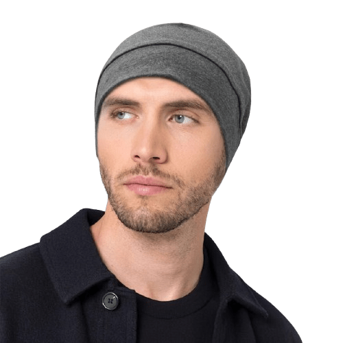 La boutique du chapeau bonnet Gris foncé / Ajustable (du 54 au 59) Bonnet pour homme élégant et chaud