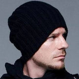 La boutique du chapeau bonnet Noir / Ajustable (du 54 au 59) Bonnet homme en laine