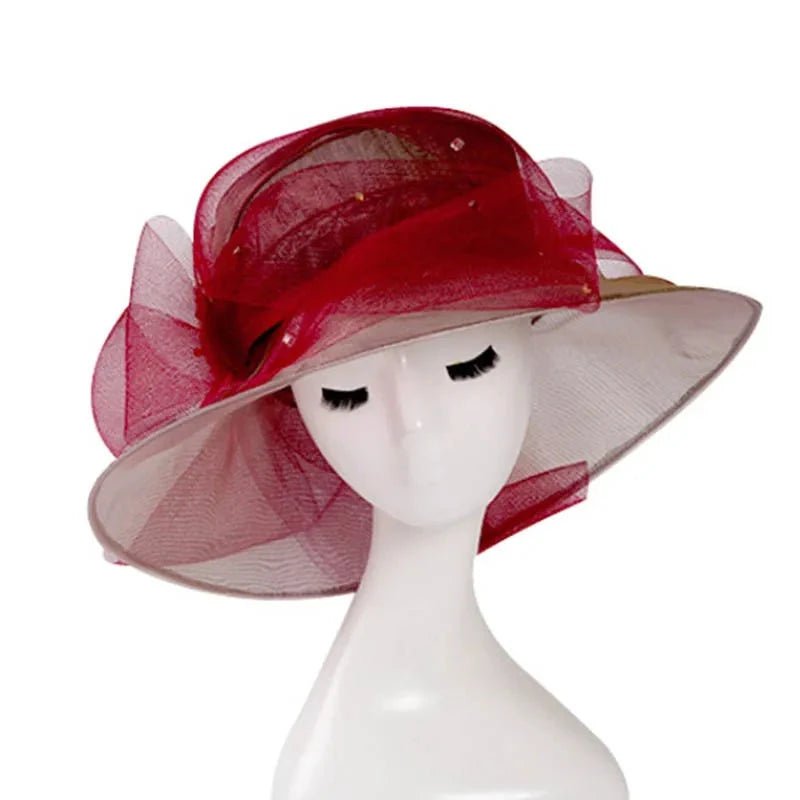 La boutique du chapeau Bordeau / 56-58CM Chapeau femme raffiné