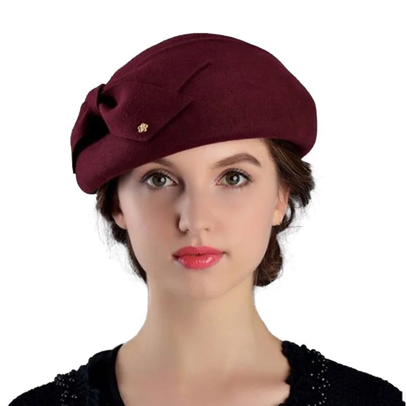 La boutique du chapeau Bordeau / M (56-58cm) Chapeau en feutre