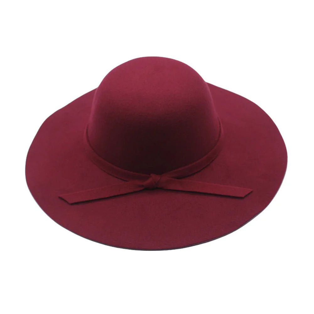 La boutique du chapeau Bordeau / M (56-58cm) Chapeau Fedora Tendance en Laine