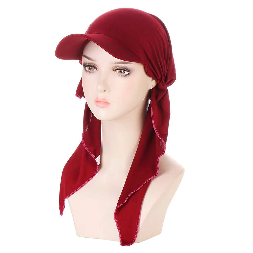 La boutique du chapeau Bordeau / Taille unique ajustable Casquettes Hijab