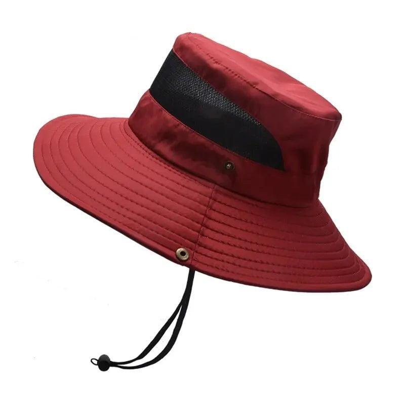 La boutique du chapeau Bordeau / Taille unique ajustable Chapeau de randonnée pliable