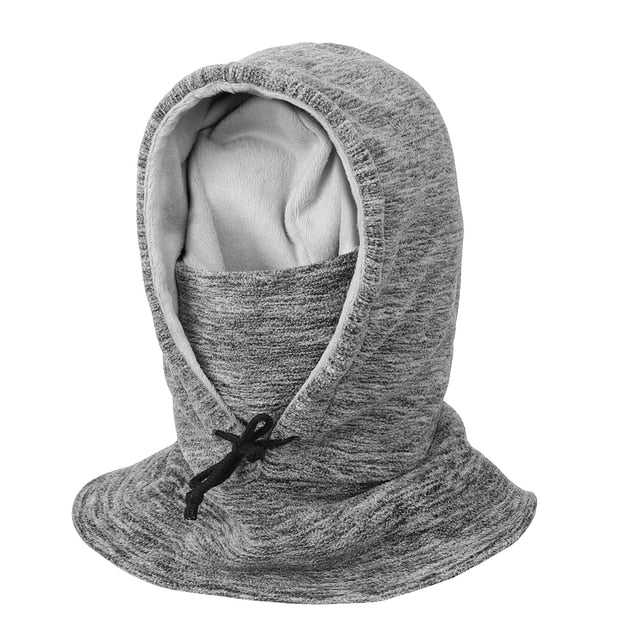 La boutique du chapeau capeline et chapeaux d'été Gris Chapeau coupe-vent cagoule hiver chaud polaire doublure