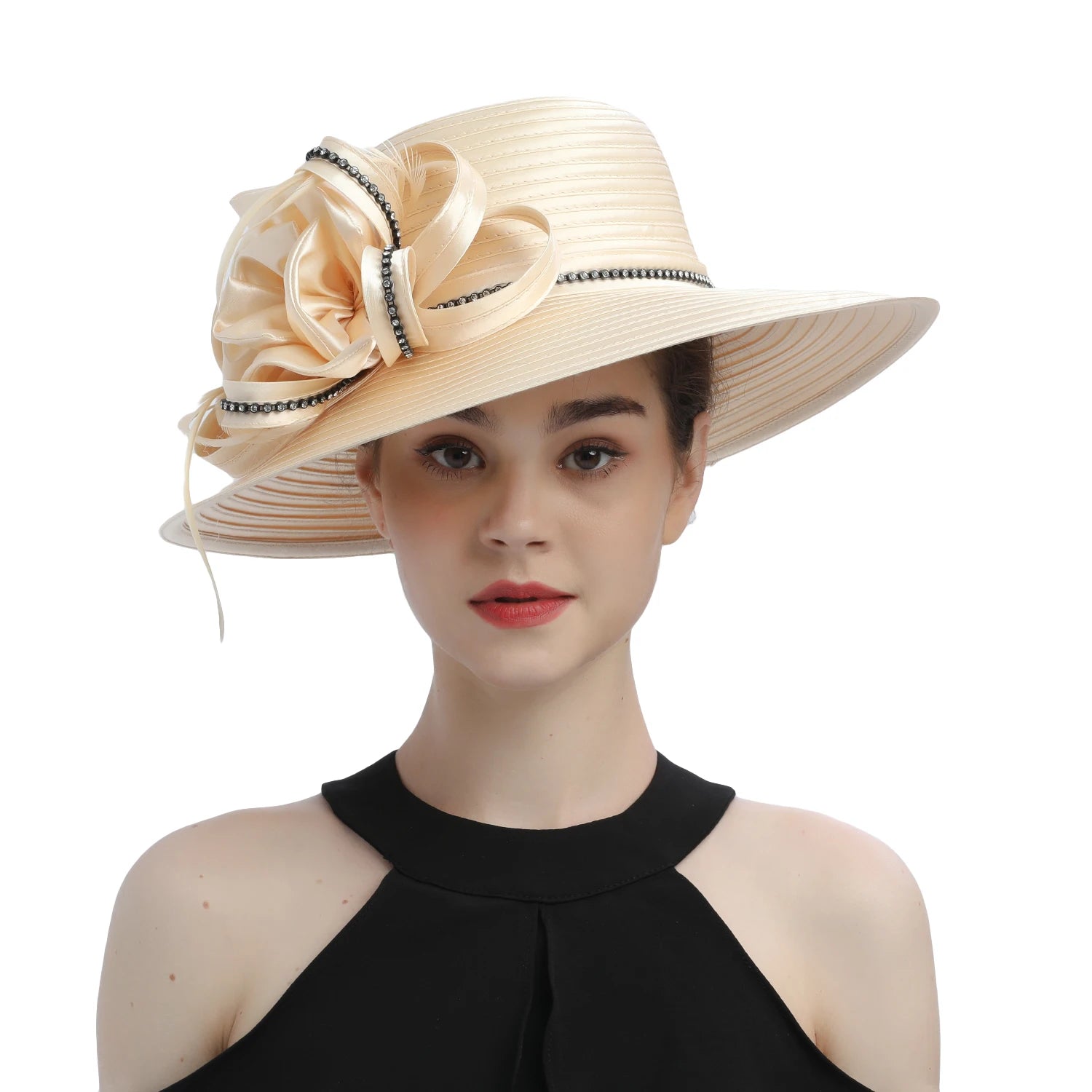 La boutique du chapeau Champagne 3 Chapeau de mariage vintage