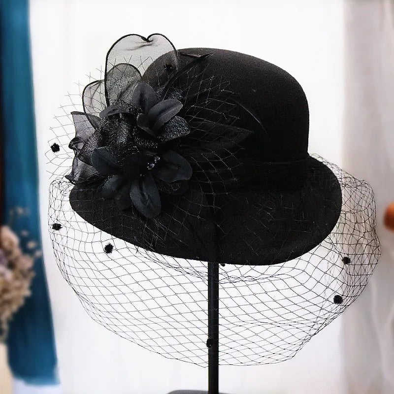 La boutique du chapeau Chapeau cloche avec voilette