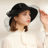 La boutique du chapeau Chapeau cloche dentelle et ruban