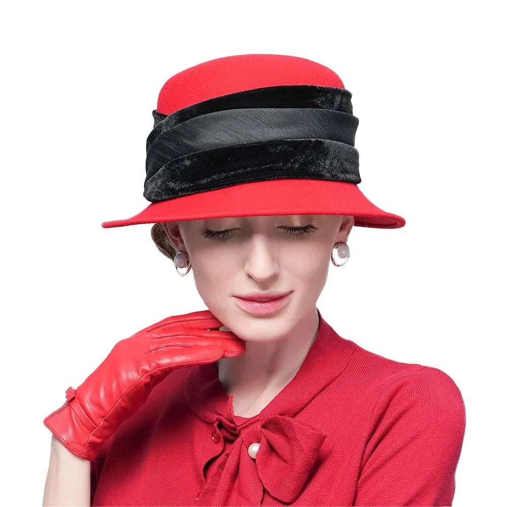 La boutique du chapeau Chapeau cloche rouge