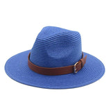 La boutique du chapeau chapeau d'été Bleu 7.5cm / 56-58cm Chapeau de soleil à grand bord