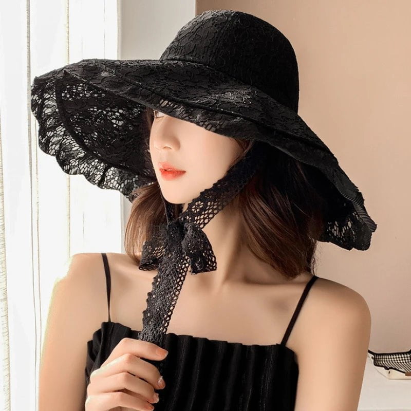 La boutique du chapeau Chapeau d'été en dentelle