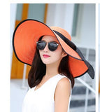 La boutique du chapeau chapeau d'été Orange Chapeau de soleil été plage