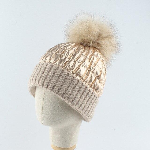La boutique du chapeau chapeau d'hiver beige f / adulte 54-58cm Bonnet tricoté chaud, nouvelle mode d'hiver