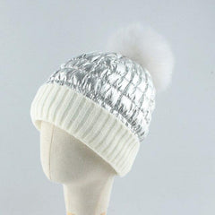 La boutique du chapeau chapeau d'hiver Blanc1 / enfant 47-52cm Bonnet tricoté chaud, nouvelle mode d'hiver