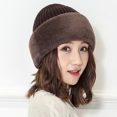 La boutique du chapeau chapeau d'hiver Marron Chapeau hiver chaud tricoté hommes femmes