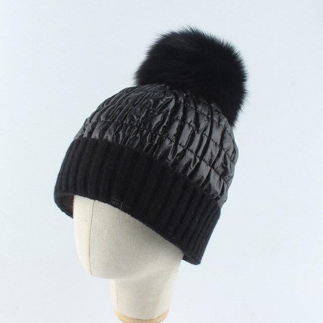 La boutique du chapeau chapeau d'hiver Noir f / adulte 54-58cm Bonnet tricoté chaud, nouvelle mode d'hiver