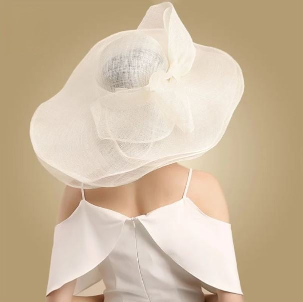 La boutique du chapeau Chapeau de mariée à large bord