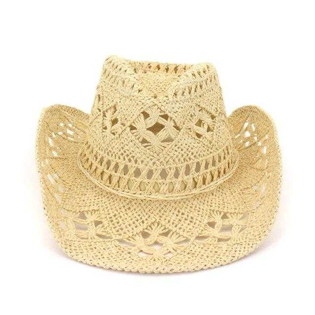 La boutique du chapeau chapeau de paille Beige / 56-58cm Chapeau de paille tissé style retro