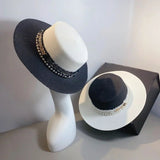 La boutique du chapeau Chapeau de paille blanc