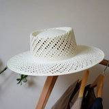 La boutique du chapeau Chapeau de Paille Blanc