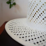 La boutique du chapeau Chapeau de Paille Blanc