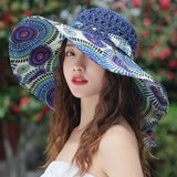 La boutique du chapeau Chapeau de paille floral