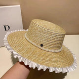 La boutique du chapeau Chapeau de paille plat