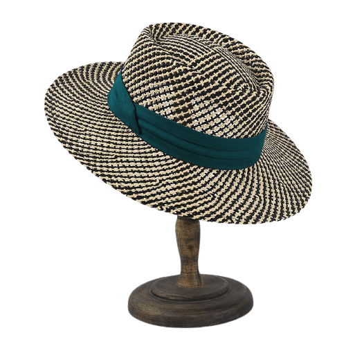 La boutique du chapeau chapeau de paille Vert / 56-58 cm Chapeau de paille d'été pour femmes hommes