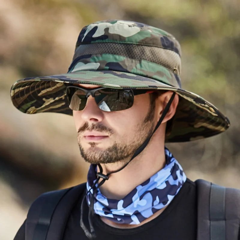 La boutique du chapeau Chapeau de pêche camouflage