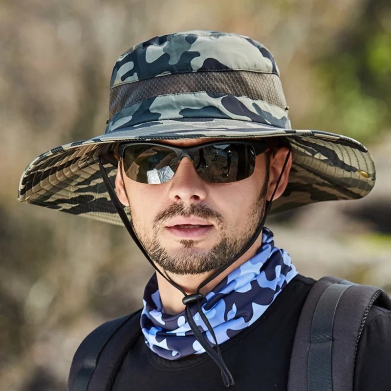 La boutique du chapeau Chapeau de pêche camouflage