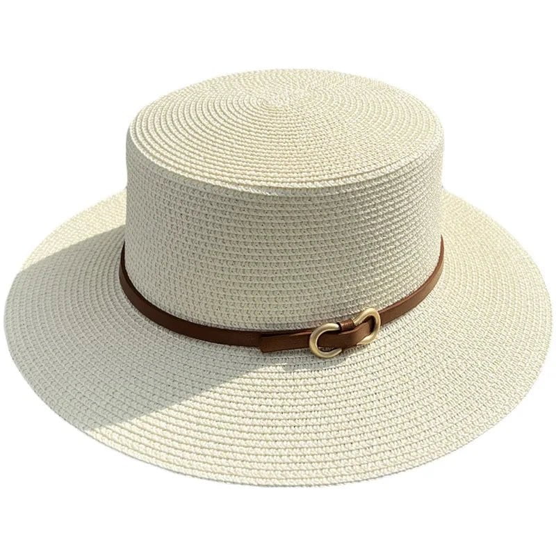 La boutique du chapeau Chapeau de plage en paille simple