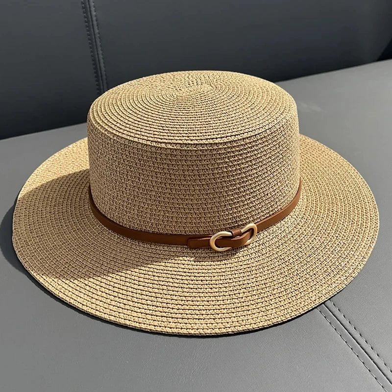 La boutique du chapeau Chapeau de plage en paille simple