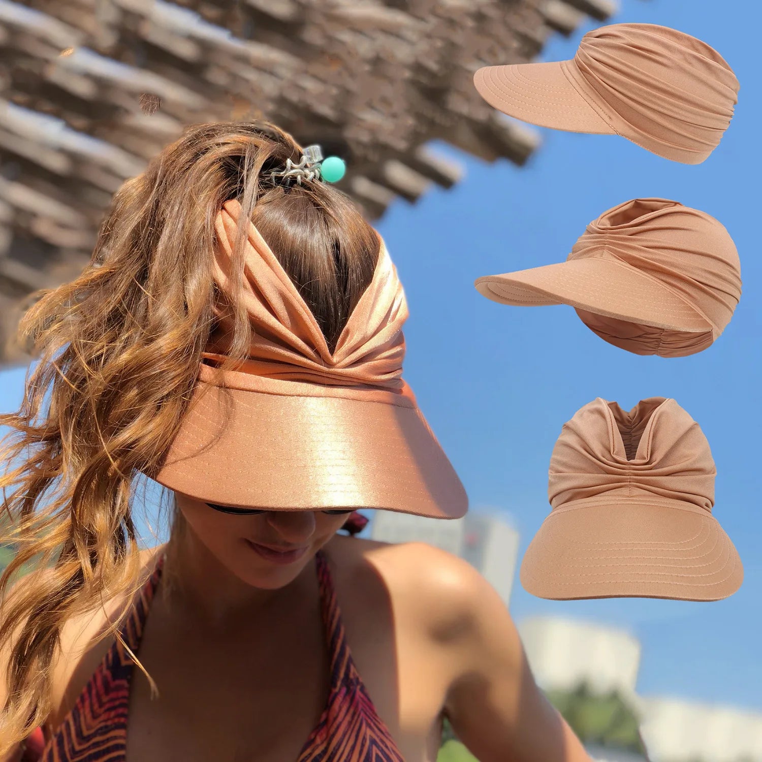 La boutique du chapeau Chapeau de soleil à visière pour femmes