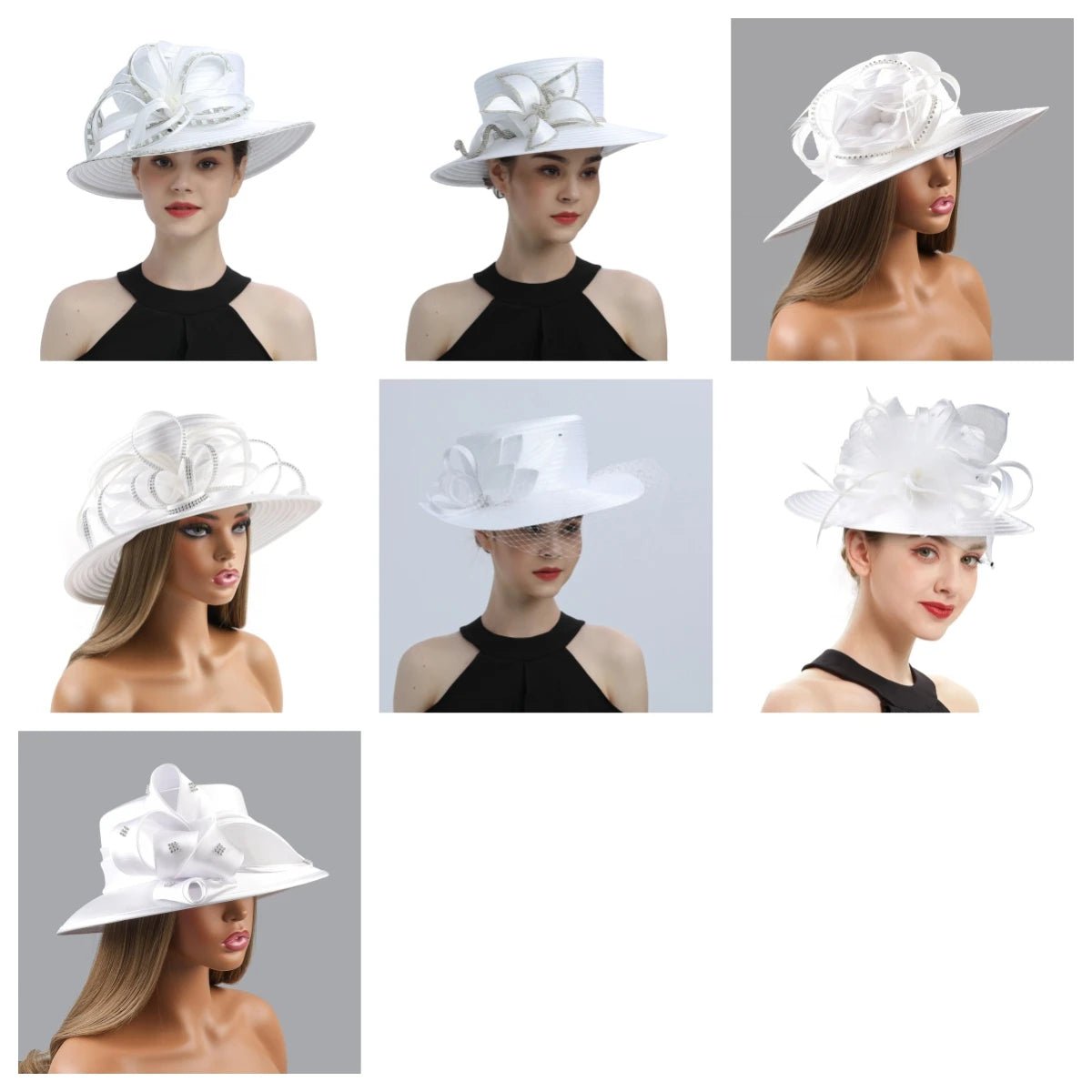 La boutique du chapeau Chapeau Fascinator Blanc