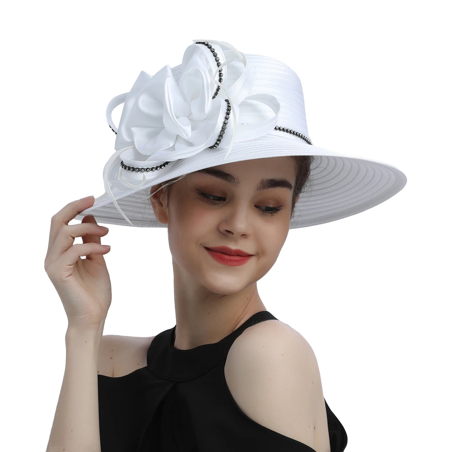 La boutique du chapeau Chapeau Fascinator Blanc