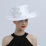 La boutique du chapeau Chapeau Fascinator Blanc