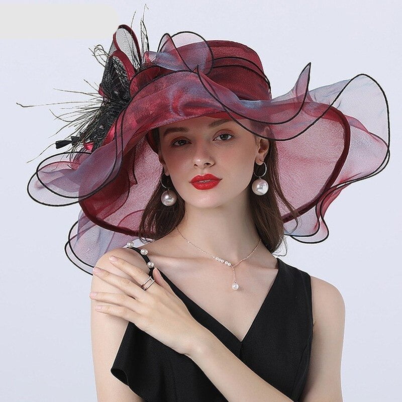 La boutique du chapeau Chapeau Feutré De Mariage