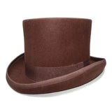 La boutique du chapeau Chapeau haut de forme marron