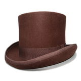 La boutique du chapeau Chapeau haut de forme marron