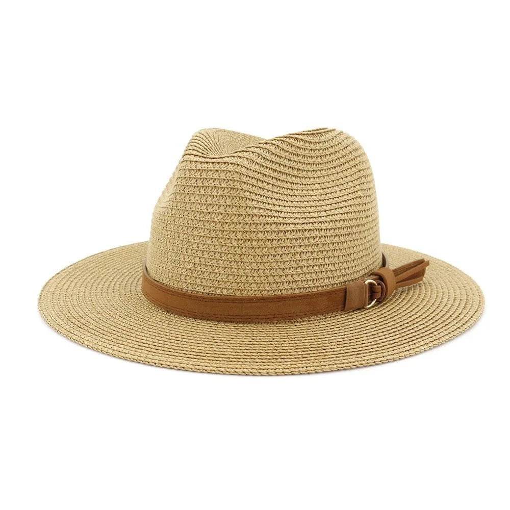 La boutique du chapeau Chapeau Panama sangle en cuir